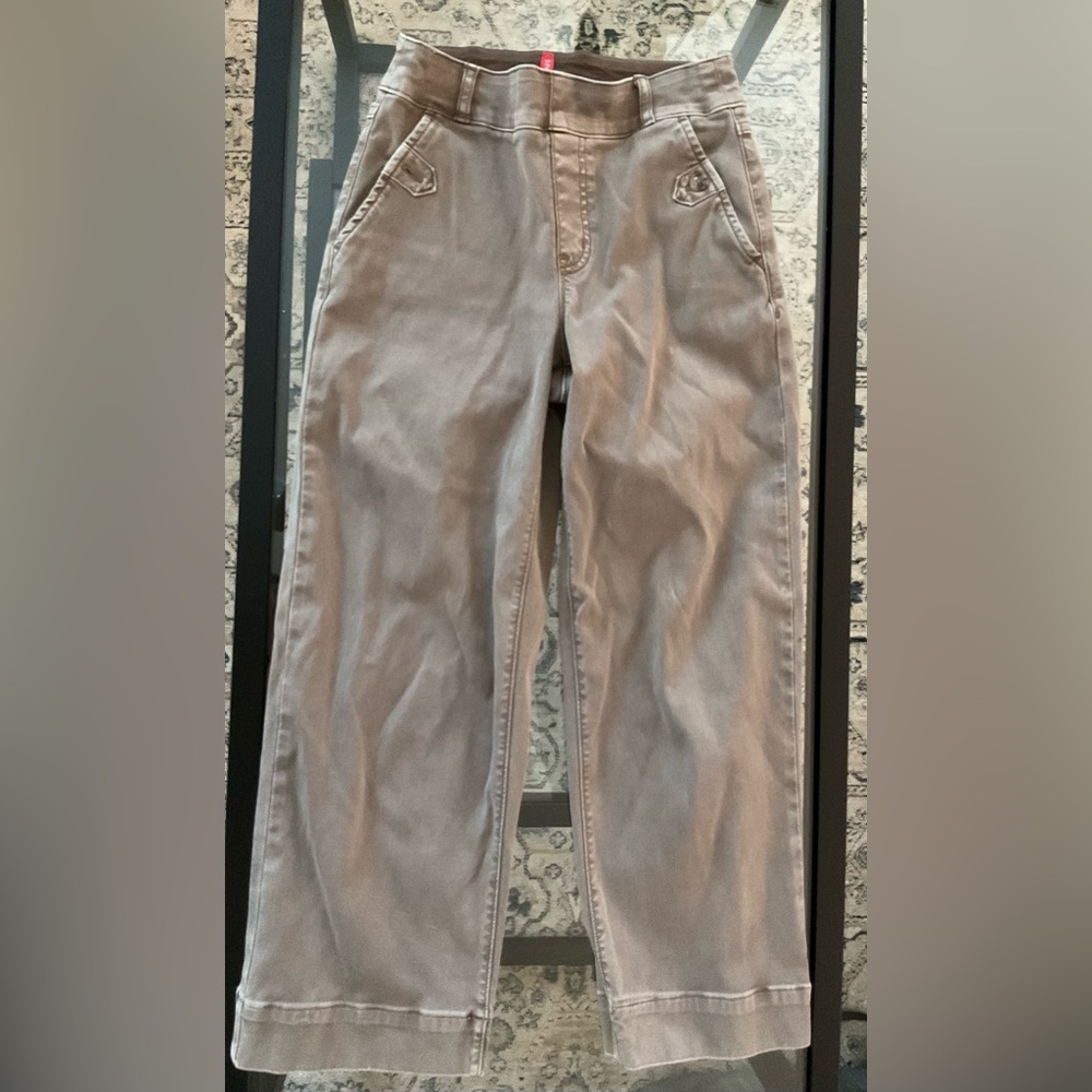 SPANX Cedar Stretch Twill Cropped Wide Leg Pant - XSP
